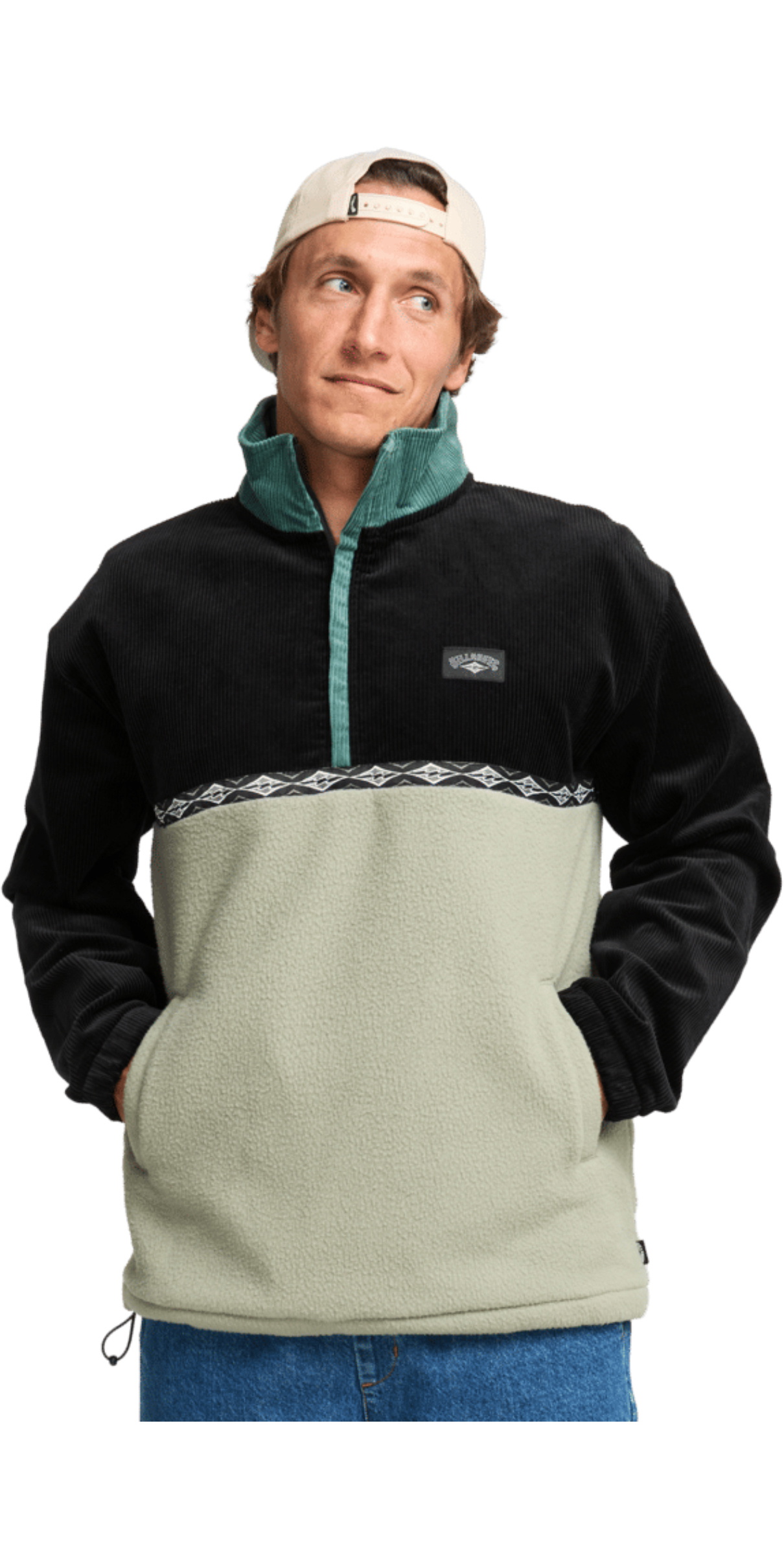 2025 Billabong Mens Space Lobster Half Zip Sweater EBYFT00143